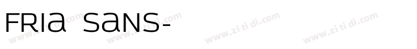 fria sans字体转换